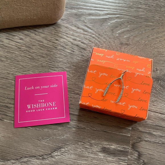 STELLA & DOT- Wishbone Charm - Picture 2 of 6